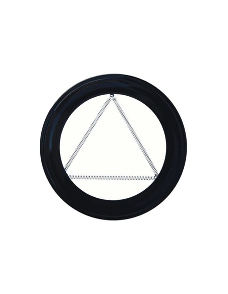 PLAFON PARA TUBO 100 VITRIFICADO NEGRO