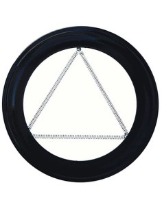 Plafon para tubo 100 vitrificado negro 2