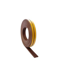 BURLETE CAUCHO ADH. MARRON 9mm x6mt TIPO E TESA