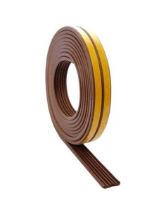 BURLETE CAUCHO ADH. MARRON 9mm x6mt TIPO E TESA 2