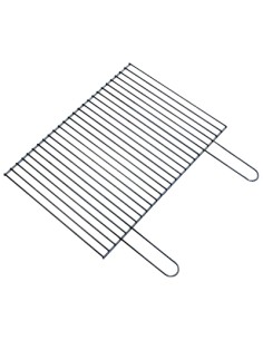 Parrilla rectangular barbacoa leña 60x40cm 2