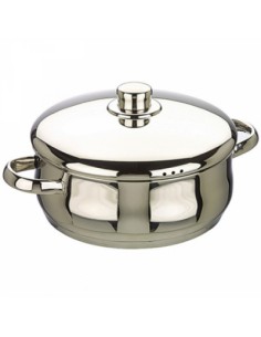 CACEROLA INOXIDABLE CON TAPA 24cm OSLO 662024 IBILI 2