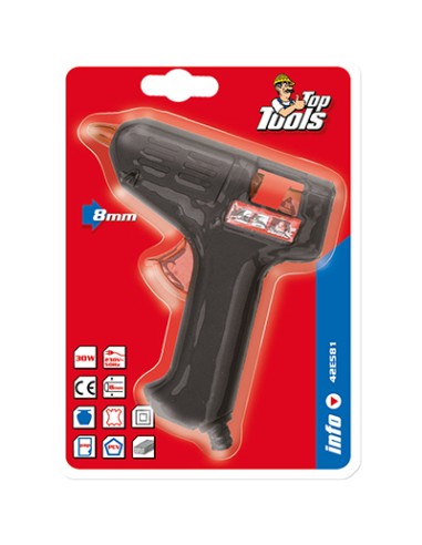 Pistola mini pegar caliente 10w 8mm 42e581 top tools