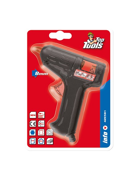Pistola mini pegar caliente 10w 8mm 42e581 top tools