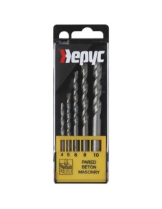 JUEGO 5 BROCAS WIDIA (4-5-6-8-10mm) DIAMOND HEPYC 2