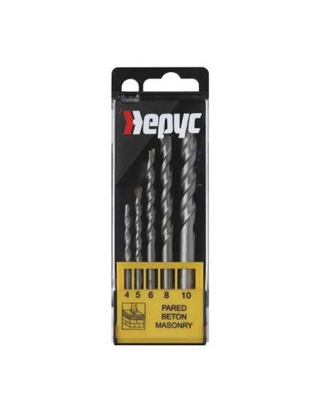 JUEGO 5 BROCAS WIDIA (4-5-6-8-10mm) DIAMOND HEPYC