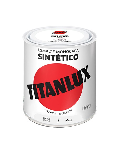 ESMALTE BLANCO MATE 750ml TITANLUX
