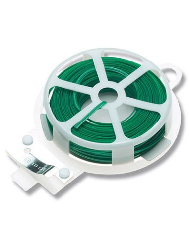 ROLLO 50mt ALAMBRE JARDIN PLANO VERDE + CUTTER 88806 FLO
