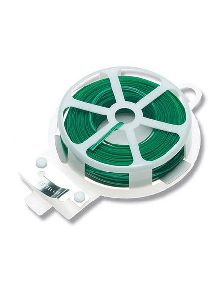 ROLLO 50mt ALAMBRE JARDIN PLANO VERDE + CUTTER 88806 FLO