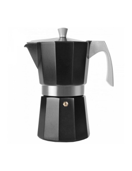 Cafetera aluminio induccion negra 9t. 623109 ibili