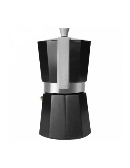 Cafetera aluminio induccion negra 9t. 623109 ibili