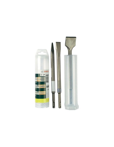 JUEGO 2 CINCEL SDS PLUS + 3 BROCAS BOSCH