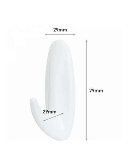 BLISTER 2 PERCHAS BAÃ‘O MEDIANA 4 TIRAS 1,3kg 17081B COMMAND 3M