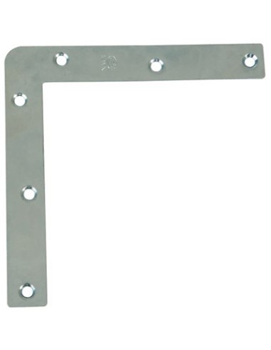 CAJA 100 ESCUADRAS PLANAS ZINCADA 1-50mm 400 AMIG
