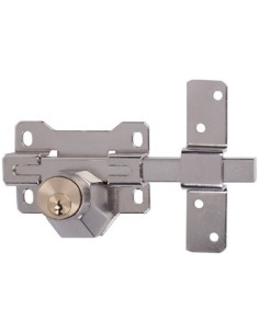 CERROJO A3N 85mm LLAVE/LLAVE BOMB. REDONDO NIQUELADO CAYS 2