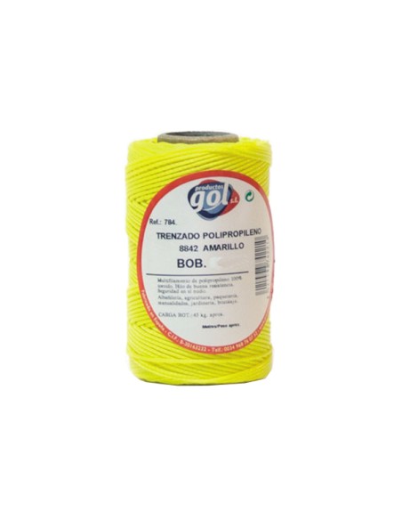 BOBINA 50mt CUERDA ALBAÃ‘IL AMARILLA 784211