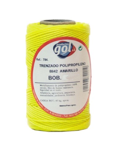 BOBINA 50mt CUERDA ALBAÃ‘IL AMARILLA 784211