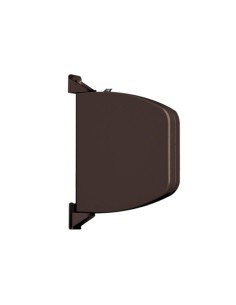 RECOGEDOR PERSIANA MINI MARRON CINTA 14mm ABATIBLE 70040006