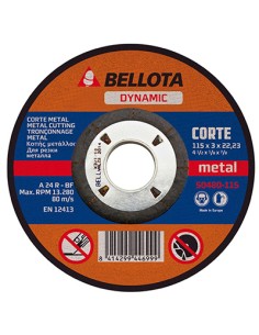 DISCO CORTE METAL BASIC 115x3mm 50480 BELLOTA 2