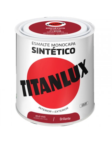 ESMALTE ROJO VIVO 250ml 523 TITANLUX