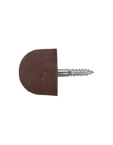 BOLSA 100 SOPORTE ESTANTE VITRINA PLAST. MARRON 20mm