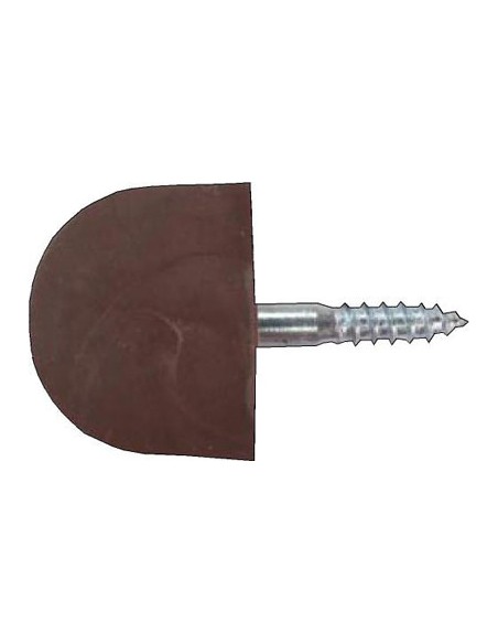 BOLSA 100 SOPORTE ESTANTE VITRINA PLAST. MARRON 20mm