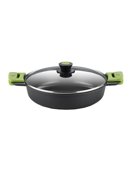 CACEROLA BAJA C/TAPA ALUMINIO FUNDIDO 32cm PRIOR 400532 BRA