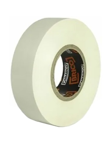 PAQ. 10 ROLLOS CINTA AISLANTE BLANCA 19mm x10mt MIARCO