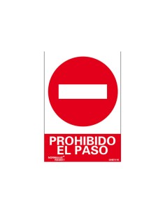 SEÃ‘AL PROHIBIDO PASAR 210x297mm RD40017