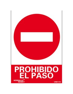 SEÃ‘AL PROHIBIDO PASAR 210x297mm RD40017 2