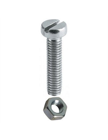 BLISTER 4 TORNILLO CON TUERCA 6x40mm DIN 84