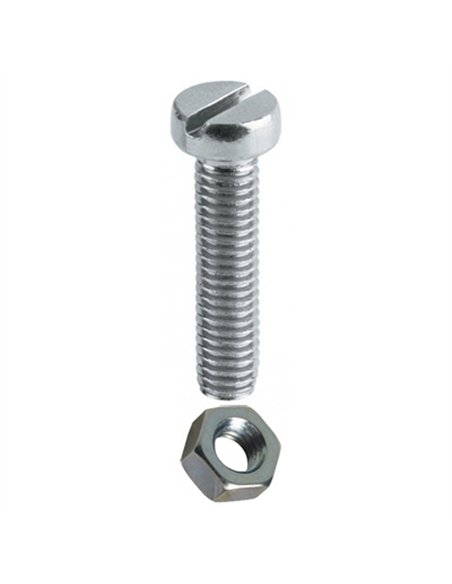 BLISTER 4 TORNILLO CON TUERCA 6x40mm DIN 84