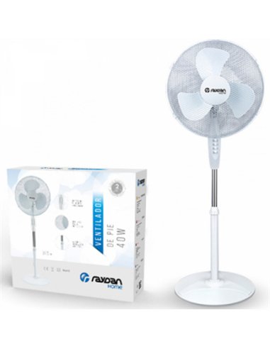 VENTILADOR PIE BASE ESTABLE 40w ASPA 40cm 26015 RAYDAN