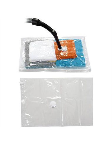 Bolsa vacio ropa transparente 60x40cm 54207 kipit