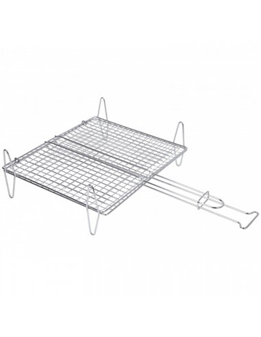 PARRILLA DOBLE PESCADO 35x40cm ZINCADA 2591 SAUVIC