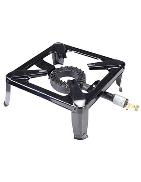 HORNILLO GAS CHAPA QUEMADOR FUNDICION 40x40cm GARHE