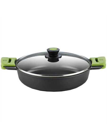 CACEROLA BAJA C/TAPA ALUMINIO FUNDIDO 36cm PRIOR 400536 BRA
