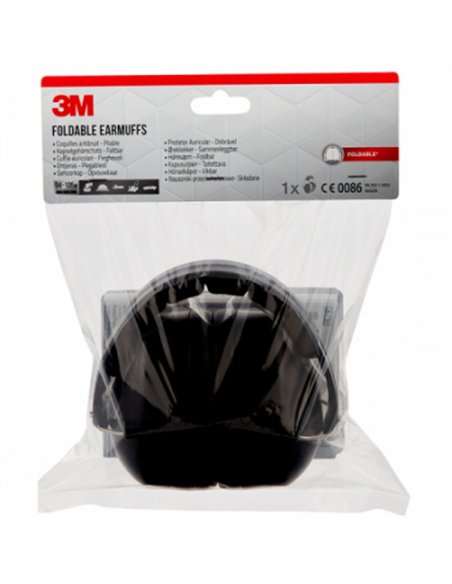 CASCO AURICULAR ACOLCHADO PLEGABLE 30.4dB 90563EC1 3M