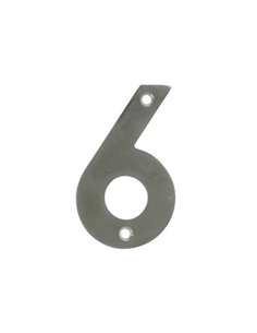 NUMERO 6 INOX 10cm 6774 AMIG
