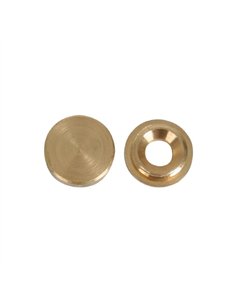 Bolsa 10 embellecedor 16mm liso laton