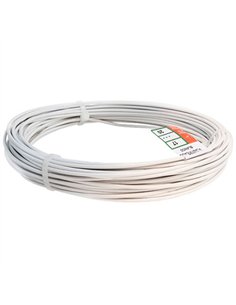 ROLLO 100mt ALAMBRE FORRADO BLANCO 2