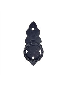 TIRADOR ANILLA VERTICAL CASTELLANO NEGRO 80x28mm 6126 AMIG