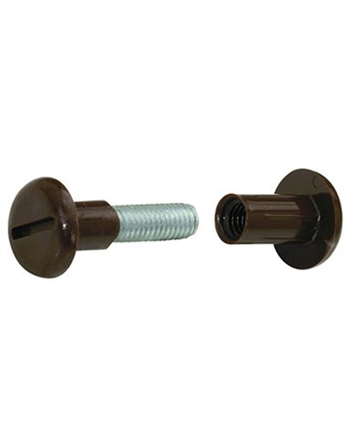 CAJA 100 CONJUNTO ENSAMBLE PLAST MARRON 26-36mm 30311 MICEL