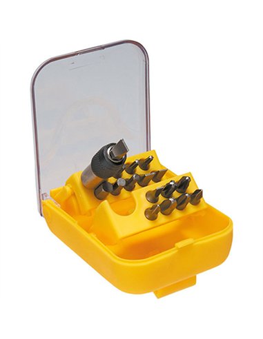 JUEGO 18 PUNTAS ATORNILLAR CON ADAPTADOR 39D363 TOPEX