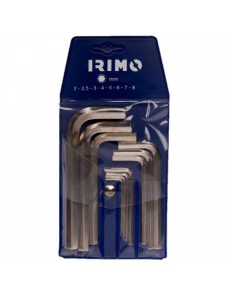 JUEGO 8 LLAVES ALLEN 2-8mm 041071 IRIMO