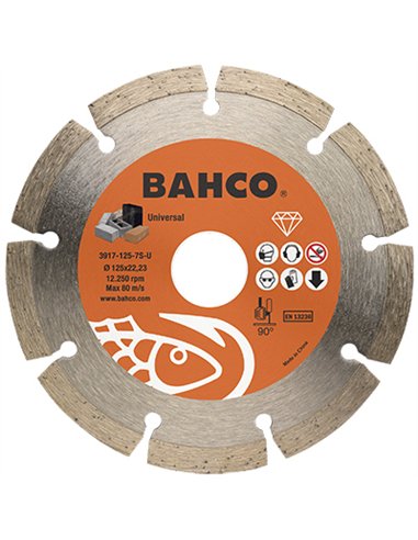 Disco diamante universal 230mm 3917-230-7s-u bahco