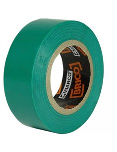 PAQ. 10 ROLLOS CINTA AISLANTE VERDE 19mm x20mt MIARCO