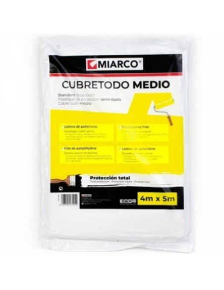 CUBRETODO PLASTICO 4x5mt MEDIO MIARCO
