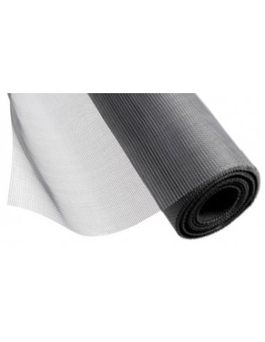 ROLLO TELA MOSQUITERA FIBRA VIDRIO 30mt x 100cm GRIS