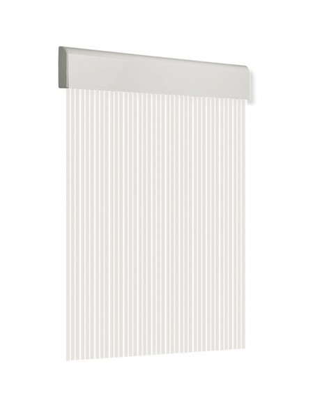 CORTINA PUERTA 90x210cm PLANA TOSCA nÂº15 BLANCA-CRISTAL
